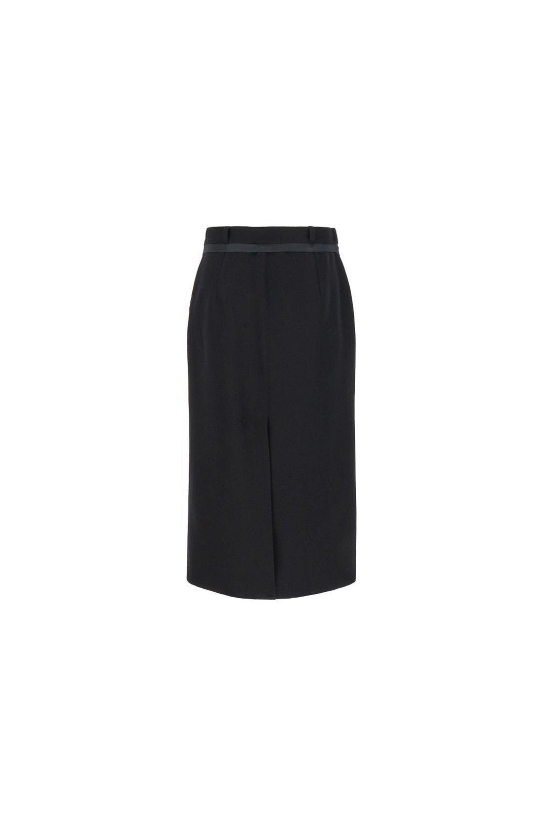 FENDI-OUTLET-SALE-Fendi Virgin Wool Grain De Poud Skirt-ARCHIVIST