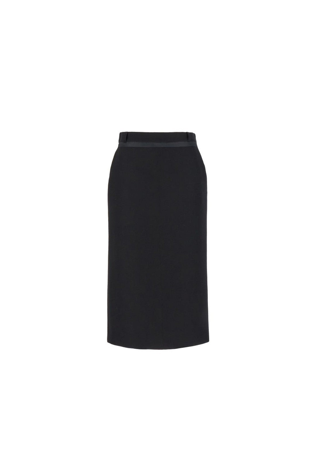 FENDI-OUTLET-SALE-Fendi Virgin Wool Grain De Poud Skirt-ARCHIVIST