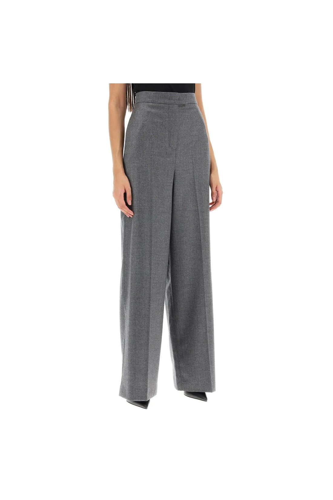 FENDI-OUTLET-SALE-Fendi Wide Leg Wool Pants-ARCHIVIST