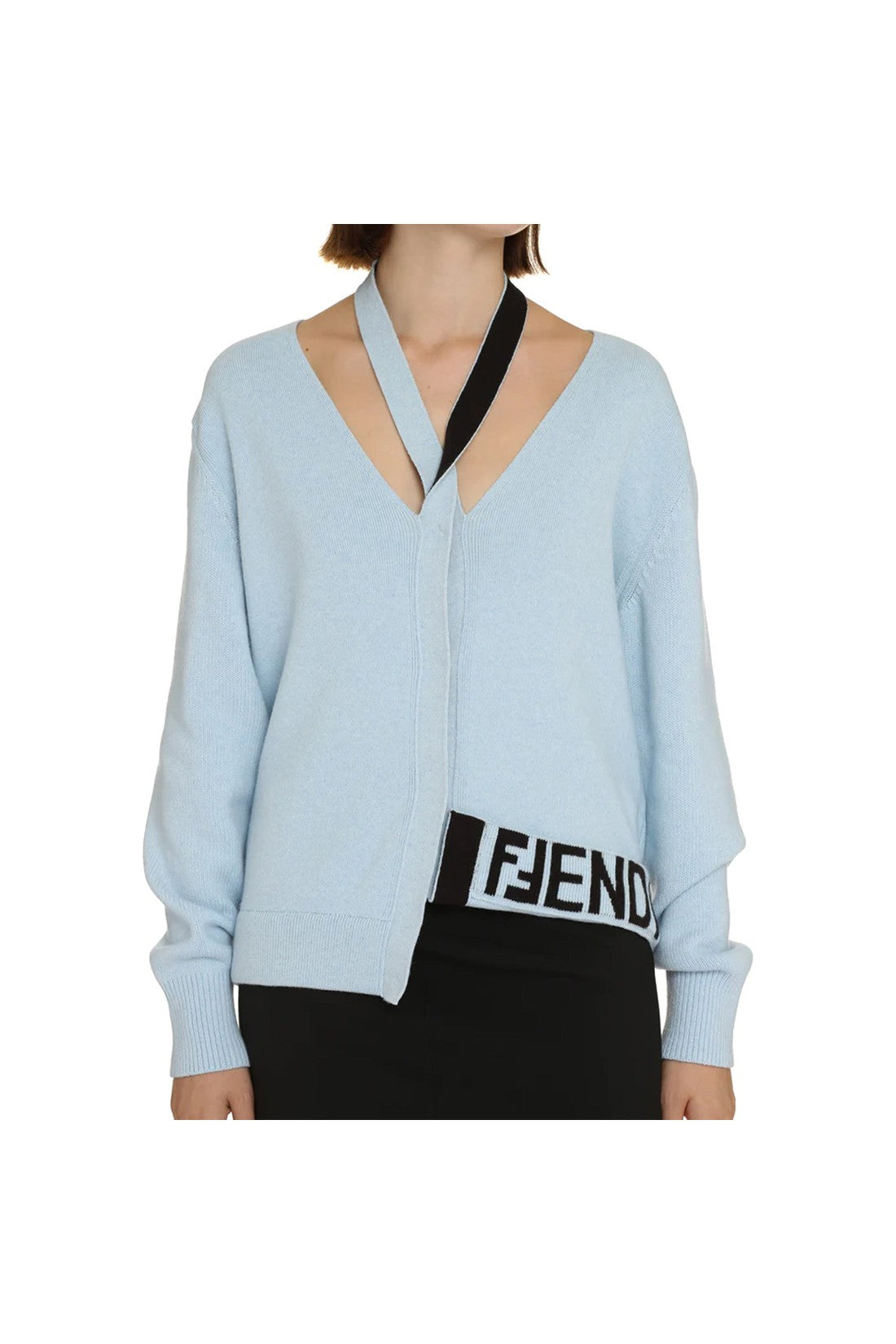 FENDI-OUTLET-SALE-Fendi Wool And Cashmere Cardigan-ARCHIVIST