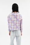 Odeeh-Filcoupé Check Jacke, Periwinkle Blue-Jacken & Mäntel-Black-Deal-Outlet-by-ARCHIVIST