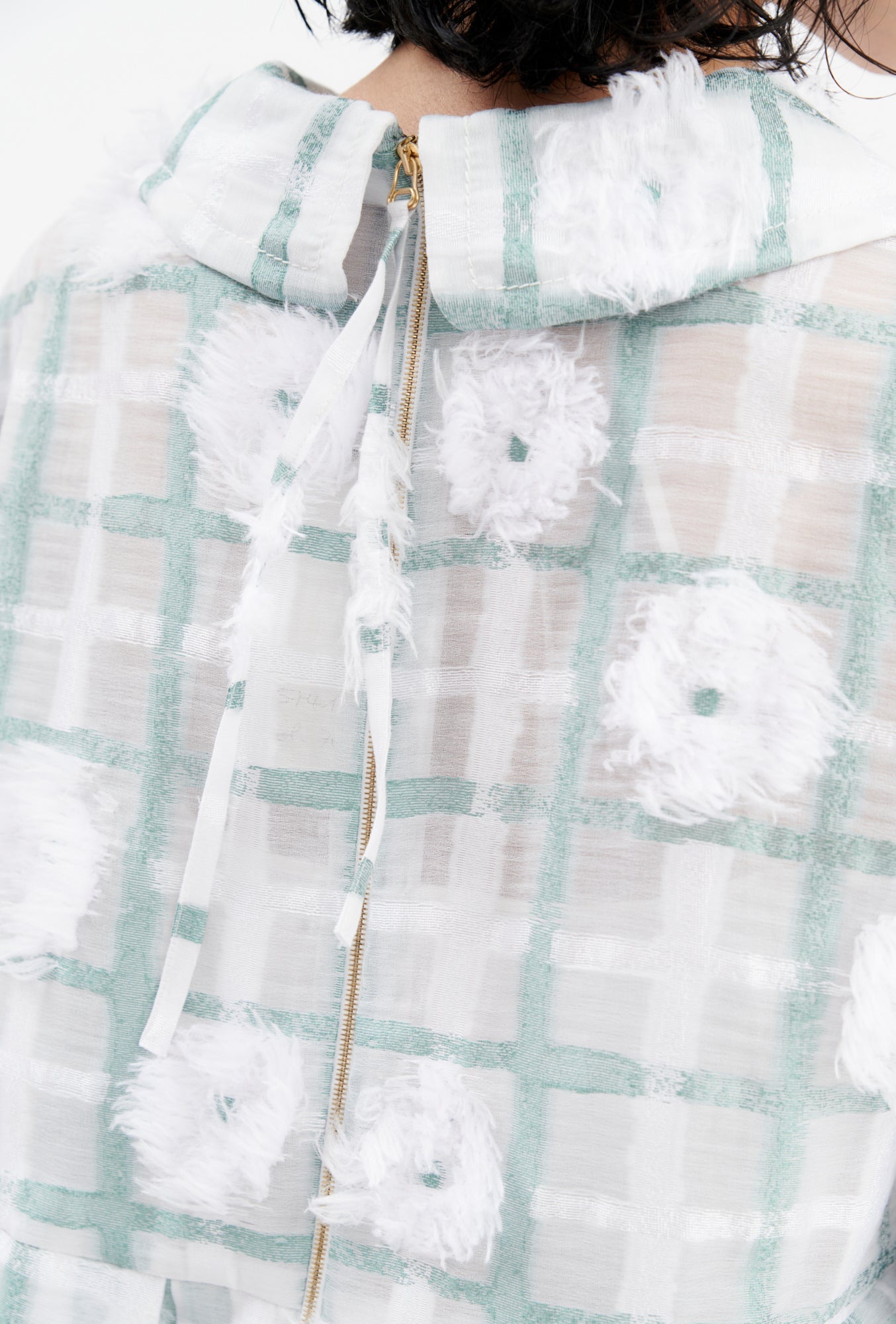 Odeeh-Filcoupé Check Kleid, Glass Green-Kleider & Röcke-Black-Deal-Outlet-by-ARCHIVIST