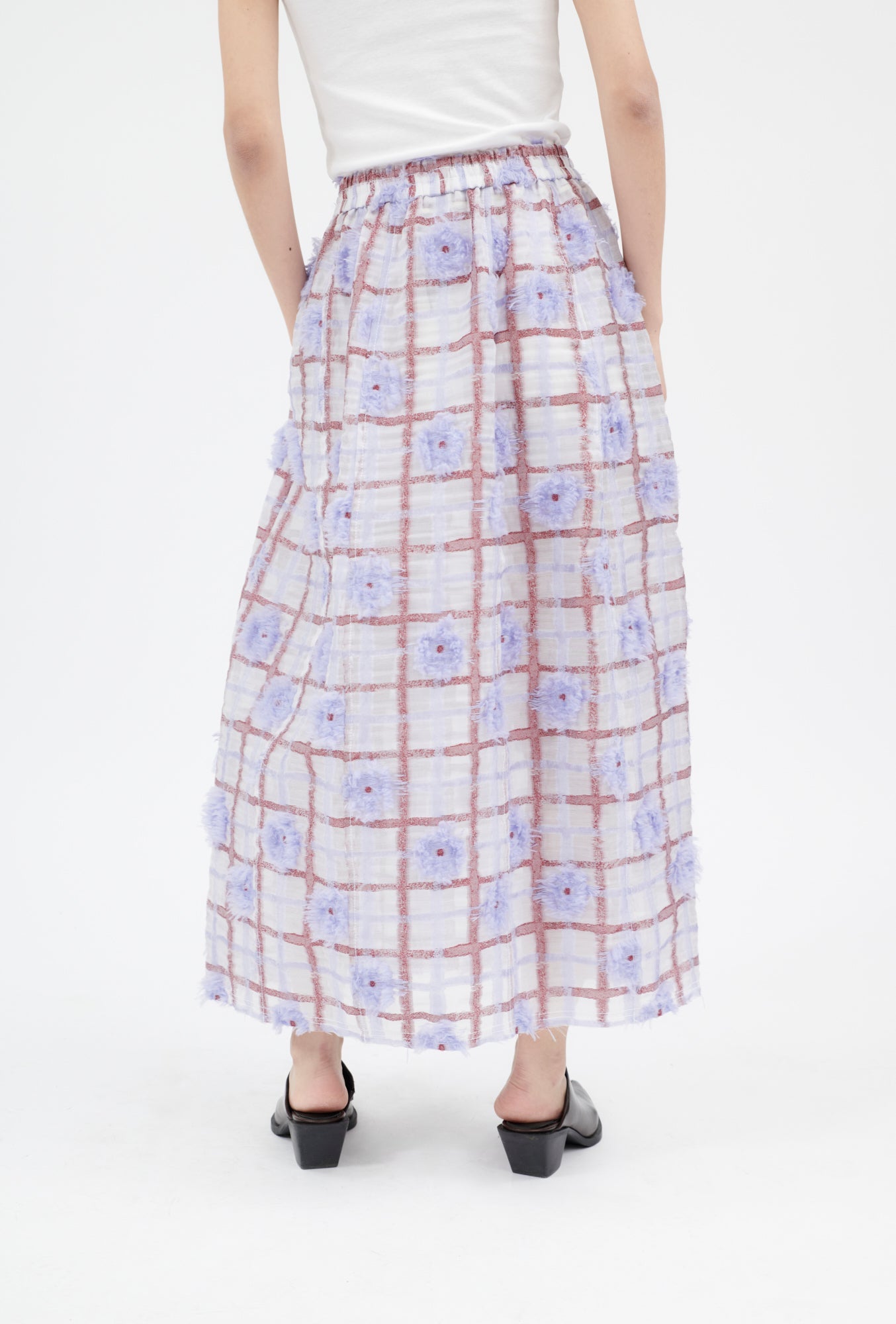 Odeeh-Filcoupé Check Rock, Periwinkle Blue-Kleider & Röcke-Black-Deal-Outlet-by-ARCHIVIST