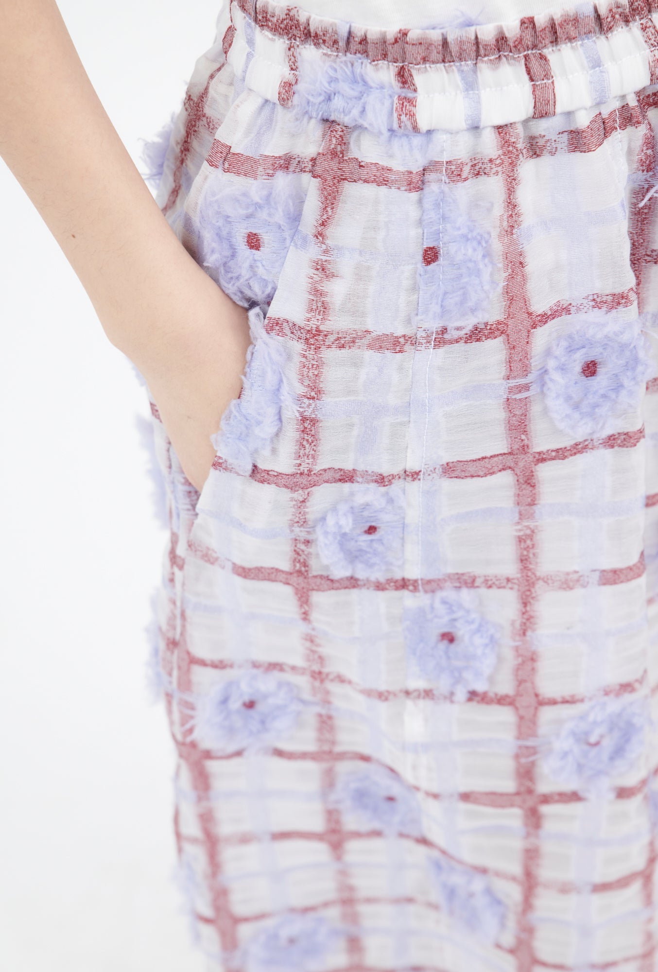 Odeeh-Filcoupé Check Rock, Periwinkle Blue-Kleider & Röcke-Black-Deal-Outlet-by-ARCHIVIST