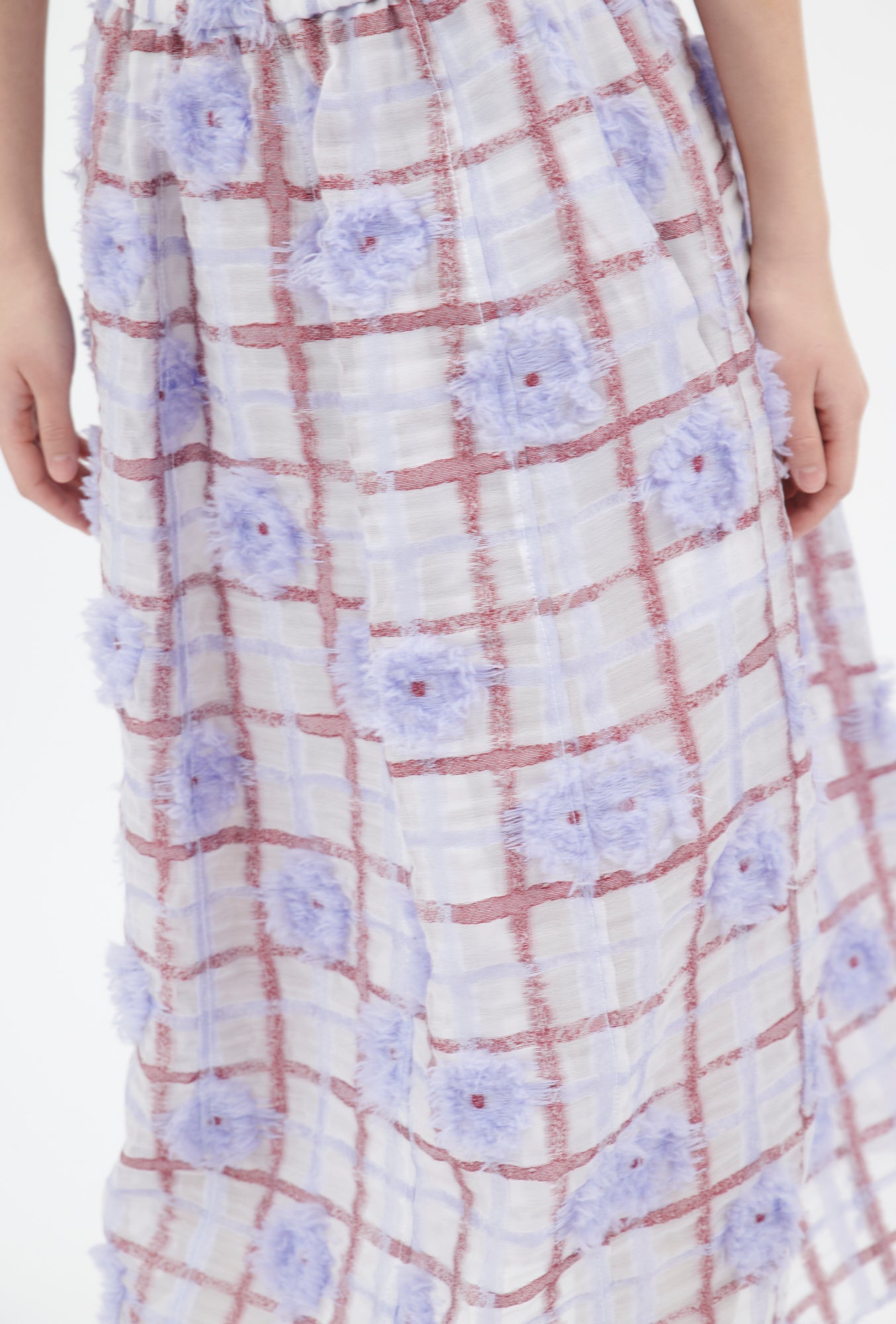 Odeeh-Filcoupé Check Rock, Periwinkle Blue-Kleider & Röcke-Black-Deal-Outlet-by-ARCHIVIST