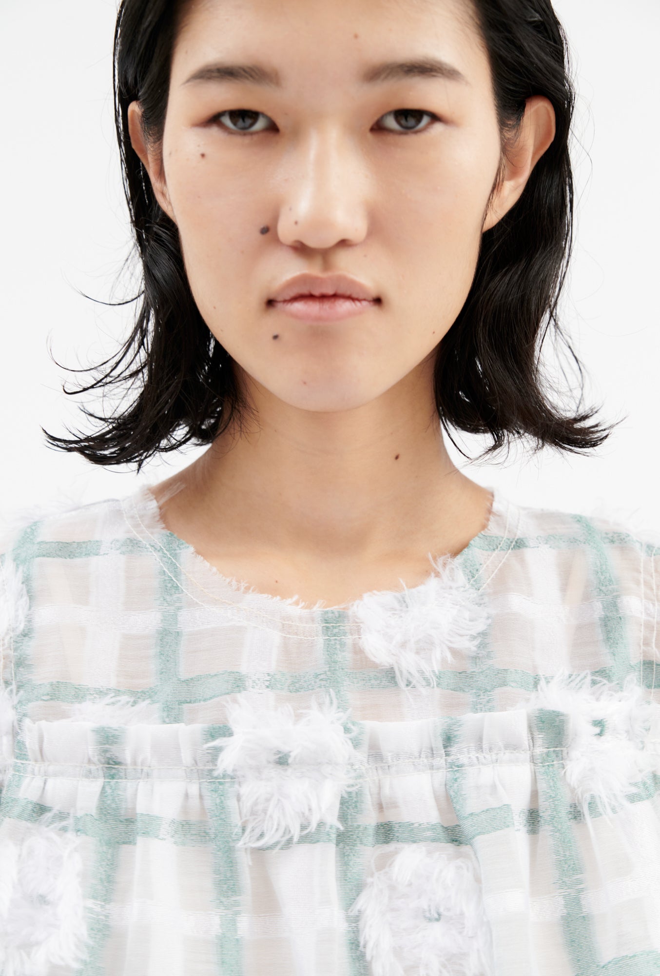 Odeeh-Filcoupé Check Top, Glass Green-Shirts-Black-Deal-Outlet-by-ARCHIVIST