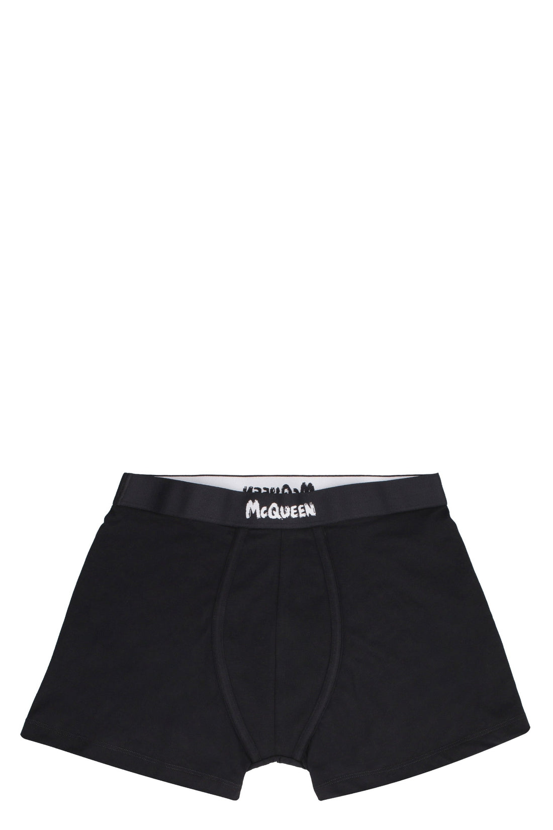 Alexander McQueen-OUTLET-SALE-Fine cotton trunks with elastic band-ARCHIVIST