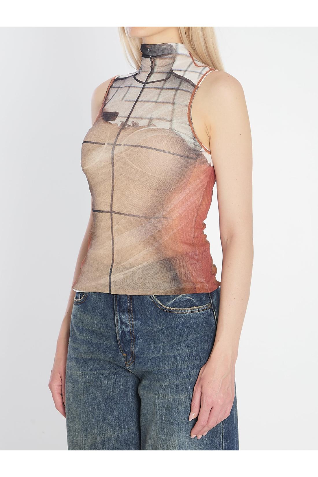 Jean Paul Gaultier-OUTLET-SALE-Fire Tank Top-ARCHIVIST