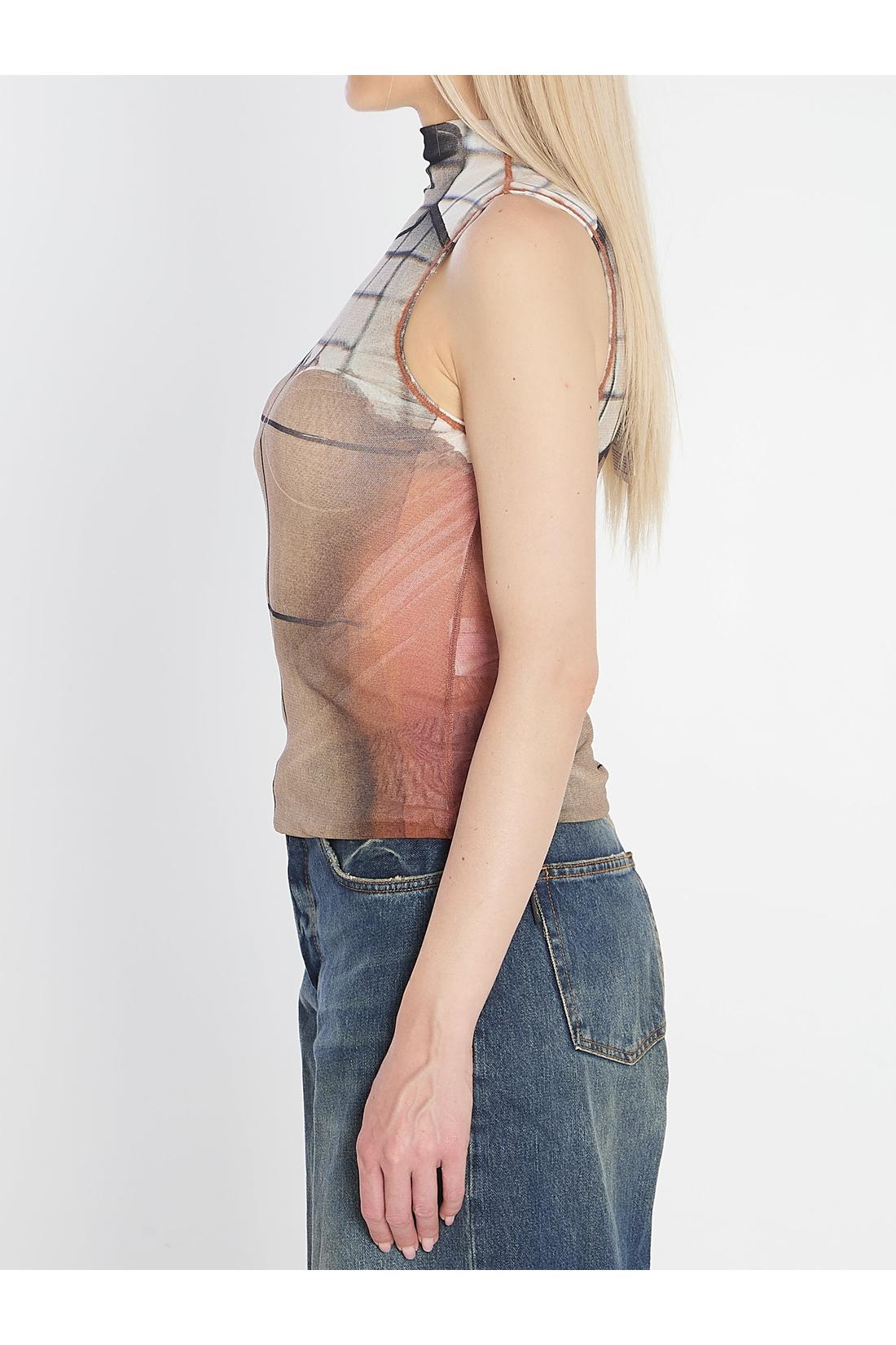 Jean Paul Gaultier-OUTLET-SALE-Fire Tank Top-ARCHIVIST