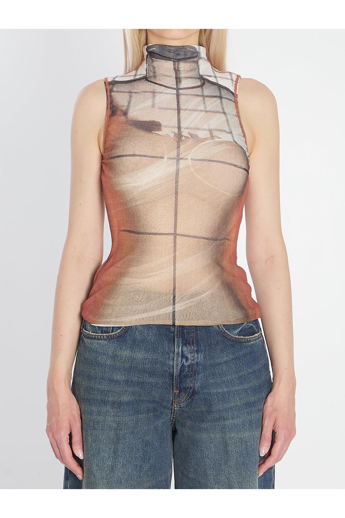 Jean Paul Gaultier-OUTLET-SALE-Fire Tank Top-ARCHIVIST