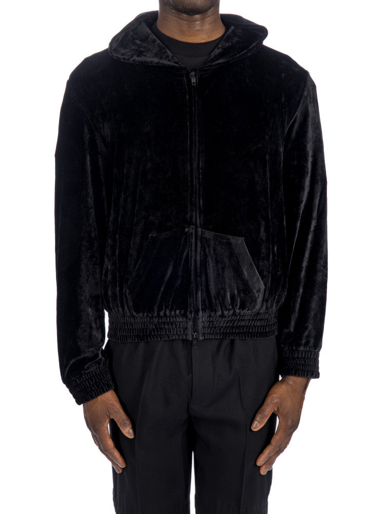 BALENCIAGA-OUTLET-SALE-Fitted Zip Up Hoodie-ARCHIVIST