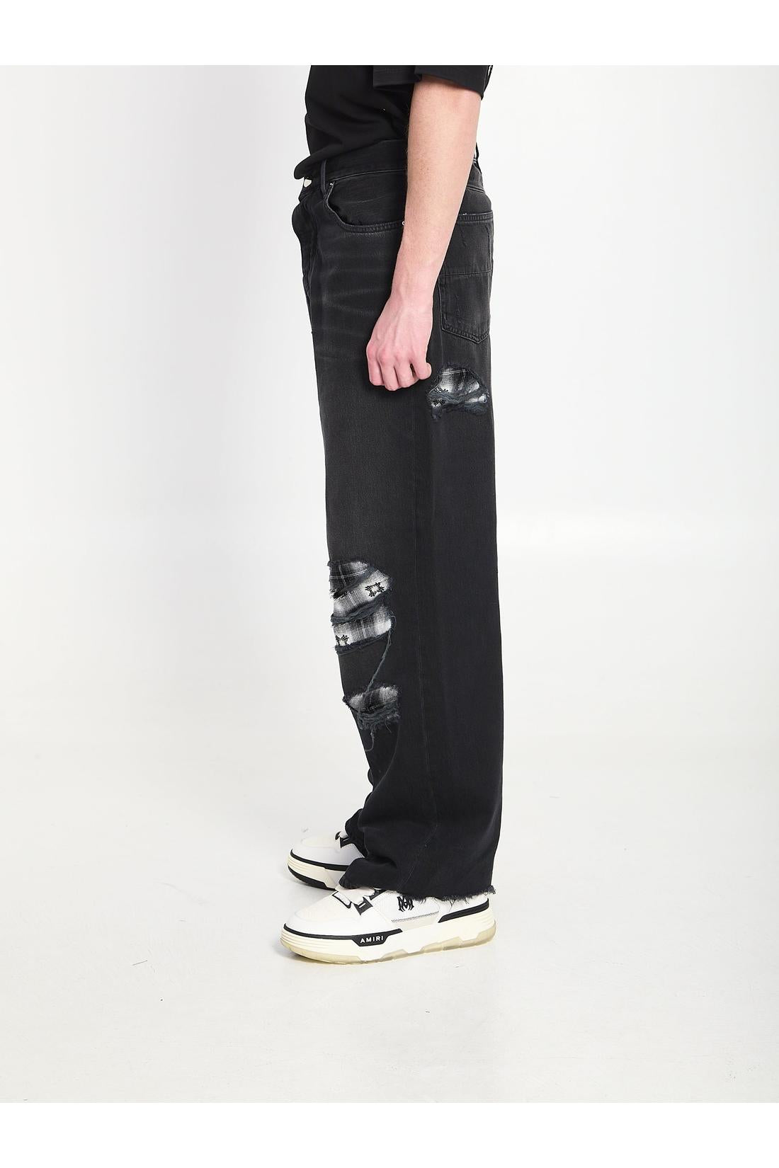 Flannel Repair baggy jeans-Taschen-Amiri-ARCHIVIST