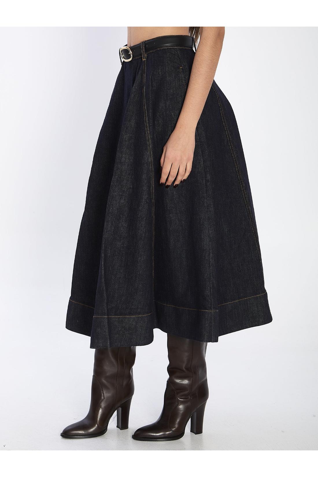 Self Portrait-OUTLET-SALE-Flared midi skirt-ARCHIVIST