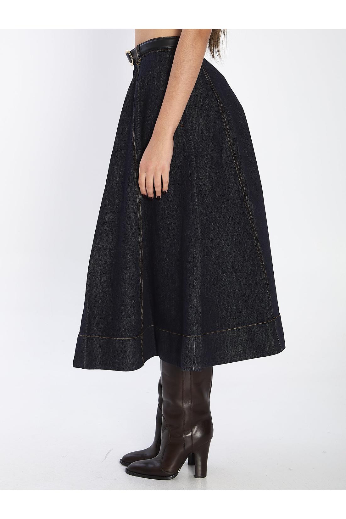 Self Portrait-OUTLET-SALE-Flared midi skirt-ARCHIVIST