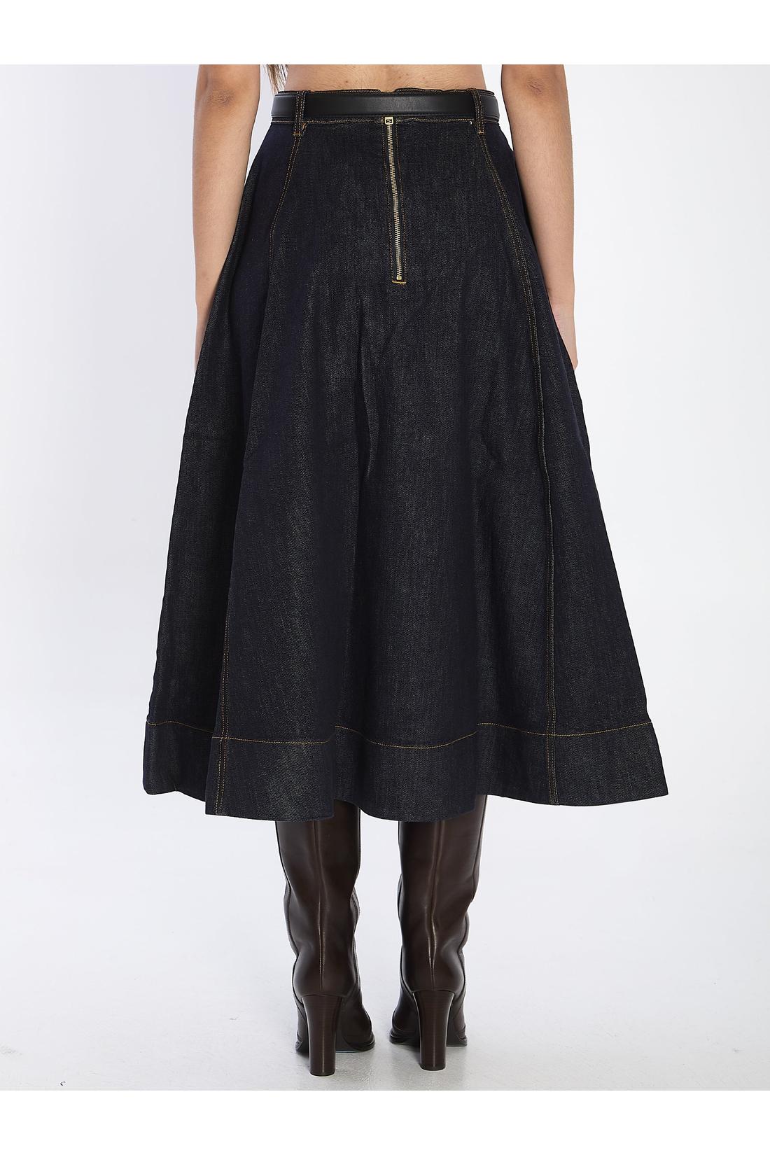 Self Portrait-OUTLET-SALE-Flared midi skirt-ARCHIVIST