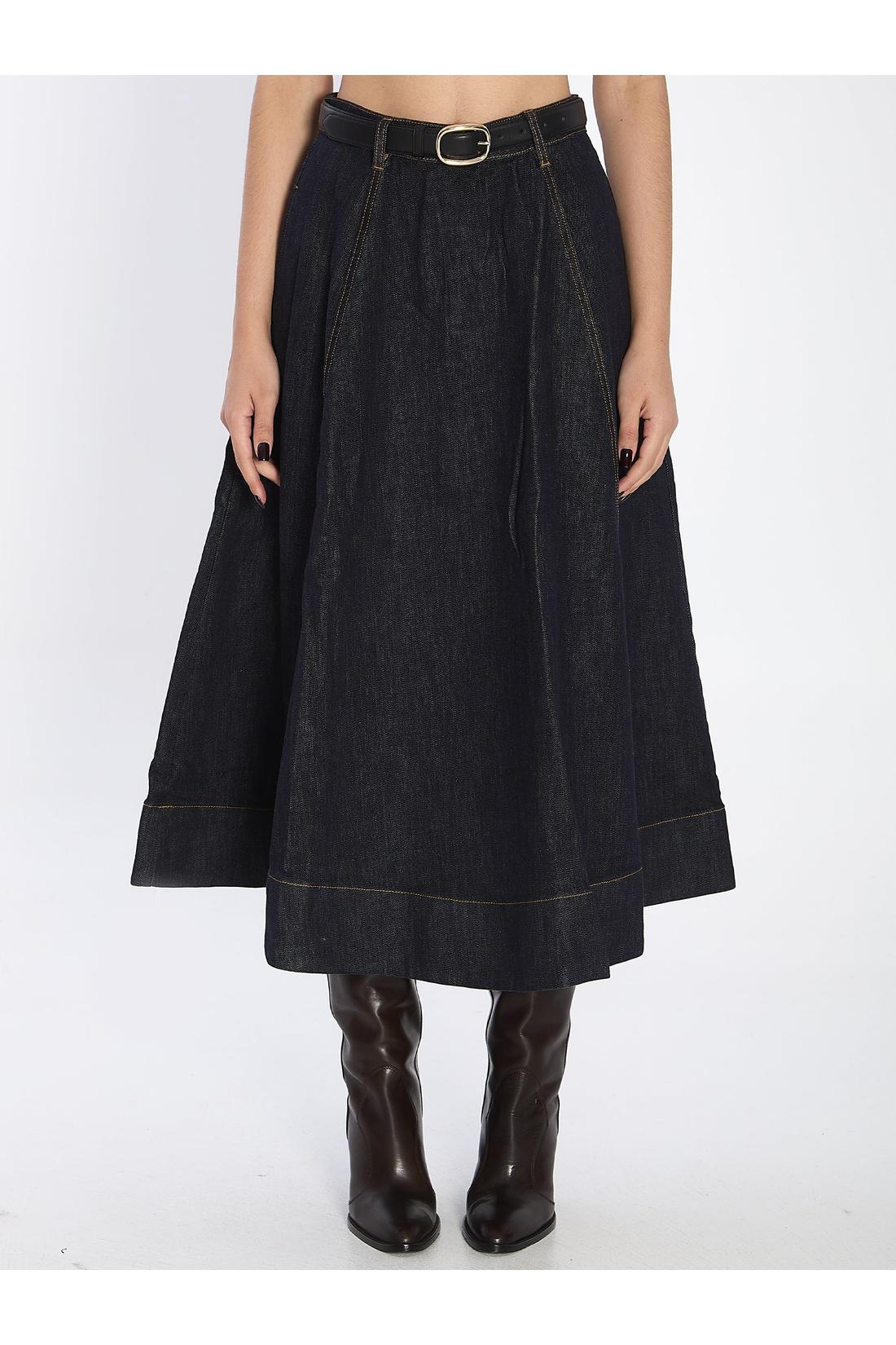 Self Portrait-OUTLET-SALE-Flared midi skirt-ARCHIVIST