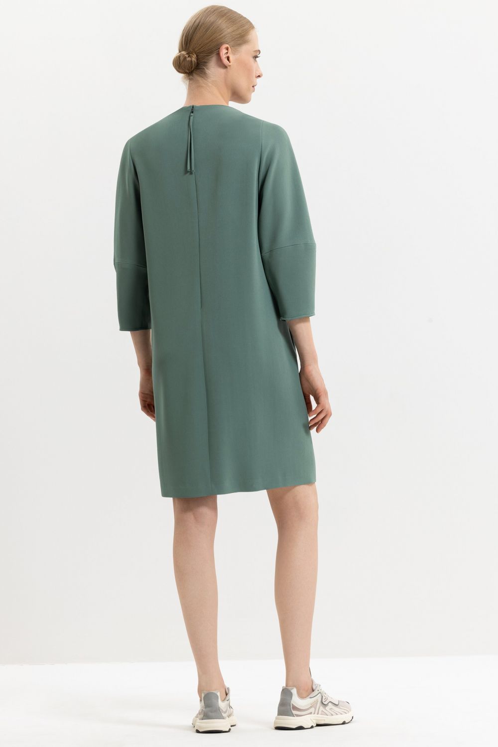 LUISA CERANO-OUTLET-SALE-Fließendes Kleid mit ¾-Ärmeln-Kleider & Röcke-by-ARCHIVIST