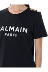 BALMAIN-OUTLET-SALE-Flocked Paris t-shirt-ARCHIVIST