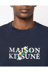 Maison KitsunÃ©-OUTLET-SALE-Floral Print Logo T-Shirt-ARCHIVIST