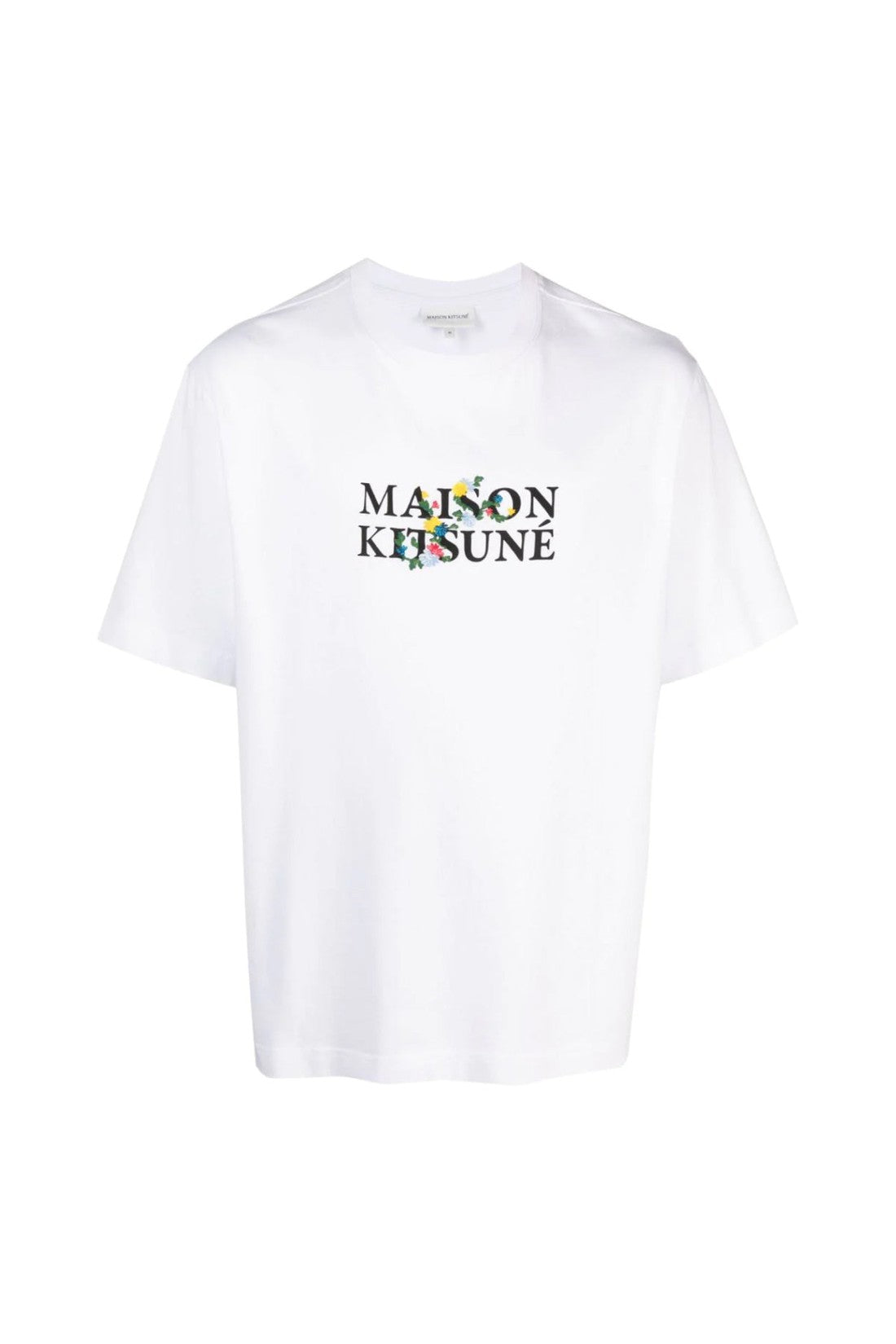 Maison KitsunÃ©-OUTLET-SALE-Floral Print Logo T-Shirt-ARCHIVIST