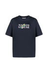 Maison KitsunÃ©-OUTLET-SALE-Floral Print Logo T-Shirt-ARCHIVIST