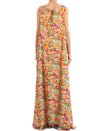 PLAN C-OUTLET-SALE-Floral Print Maxi Dress-ARCHIVIST