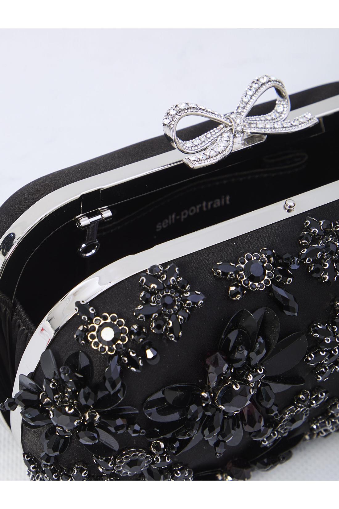 Self Portrait-OUTLET-SALE-Floral crystal clutch bag-ARCHIVIST