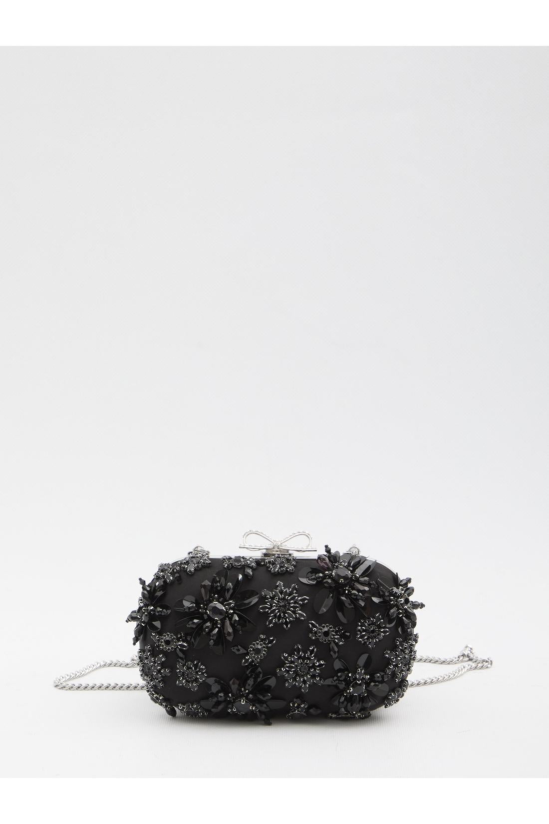 Self Portrait-OUTLET-SALE-Floral crystal clutch bag-ARCHIVIST