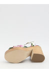Dolce & Gabbana-OUTLET-SALE-Floral platform sandals-ARCHIVIST
