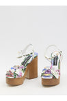 Dolce & Gabbana-OUTLET-SALE-Floral platform sandals-ARCHIVIST