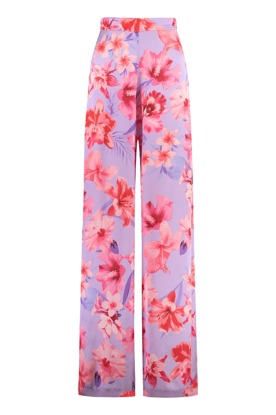 Pinko-OUTLET-SALE-Floral print wide-leg trousers-ARCHIVIST