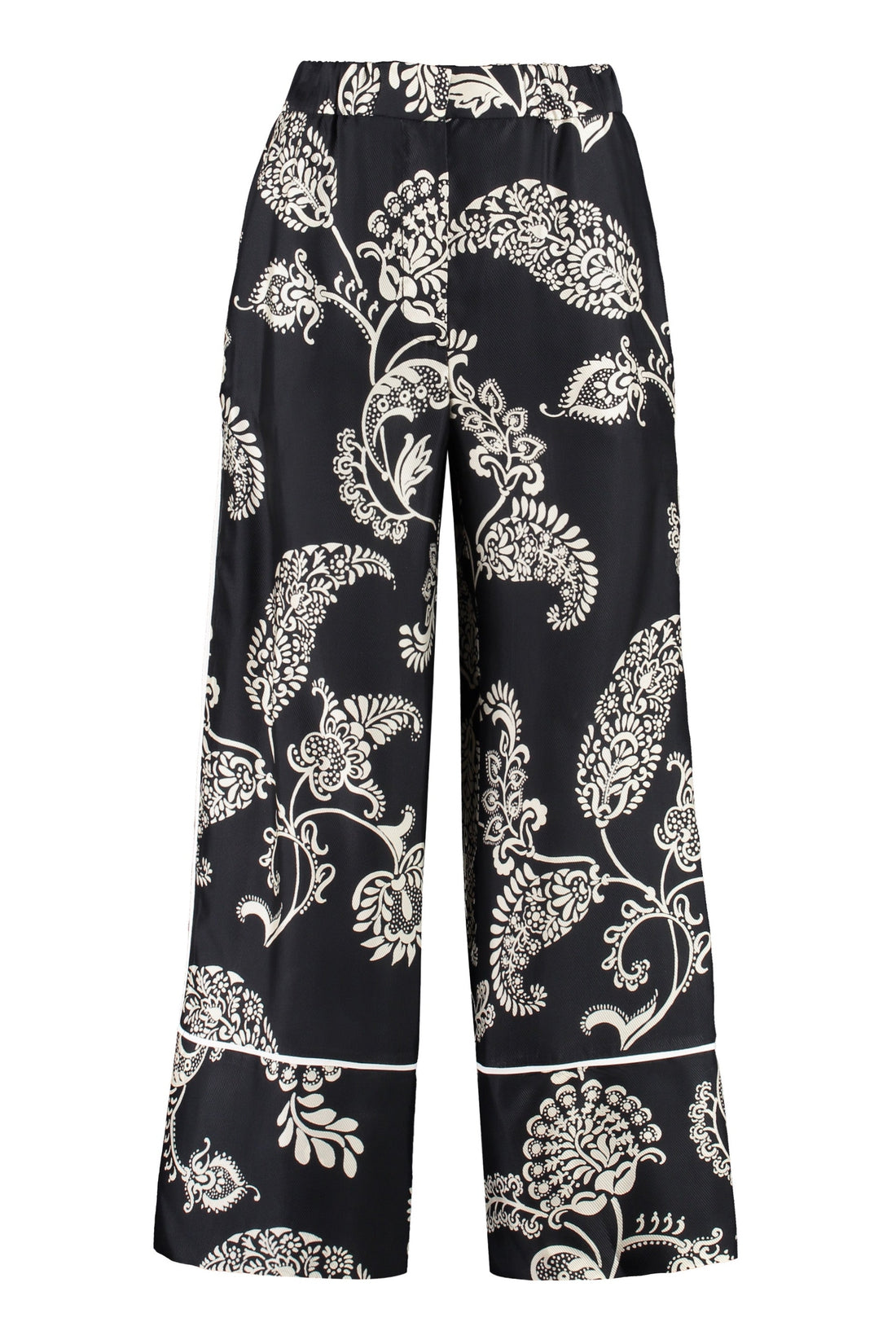Simona Corsellini-OUTLET-SALE-Floral print wide-leg trousers-ARCHIVIST