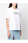 Maison KitsunÃ©-OUTLET-SALE-Flowers Print Classic Logo T-Shirt-ARCHIVIST