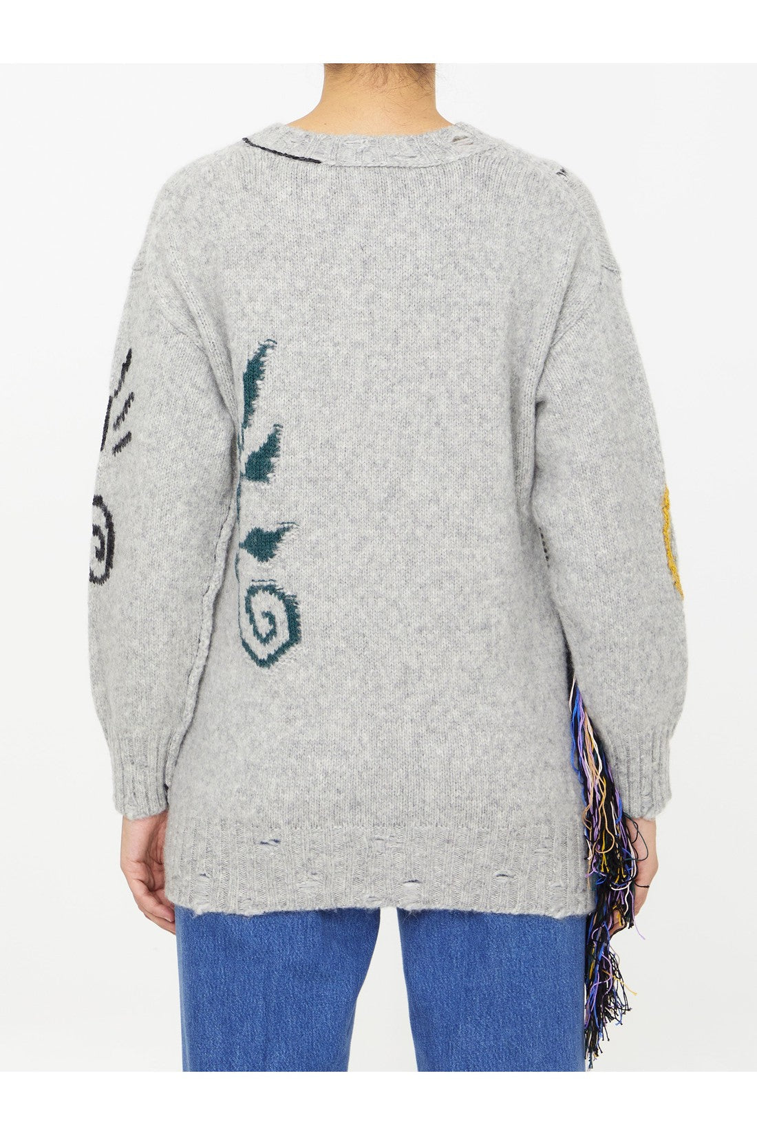 STELLA MCCARTNEY-OUTLET-SALE-Folk embroidery jumper-ARCHIVIST