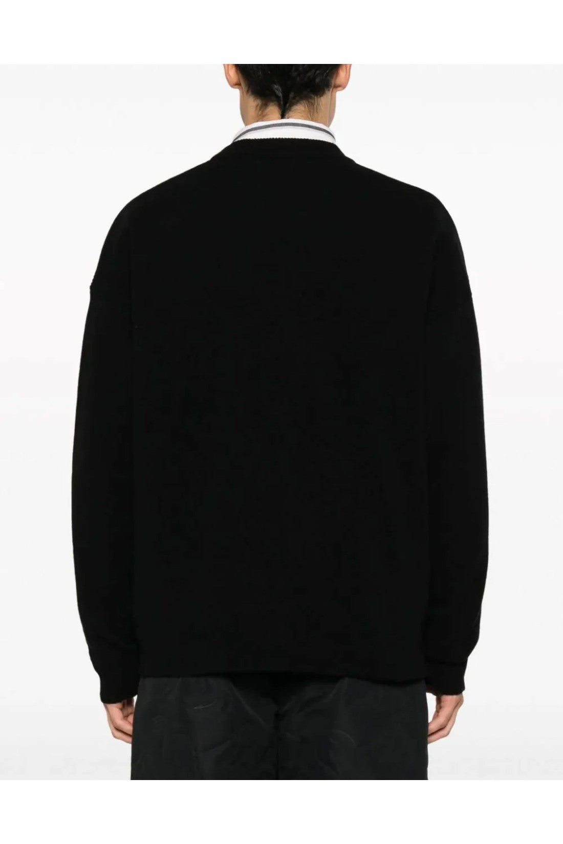 Maison KitsunÃ©-OUTLET-SALE-Fox Head Intarsia Logo Sweater-ARCHIVIST