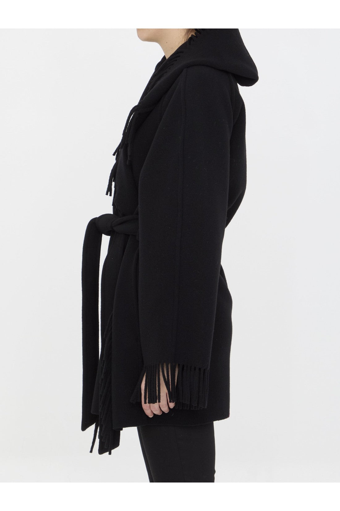 BALENCIAGA-OUTLET-SALE-Fringe coat-ARCHIVIST