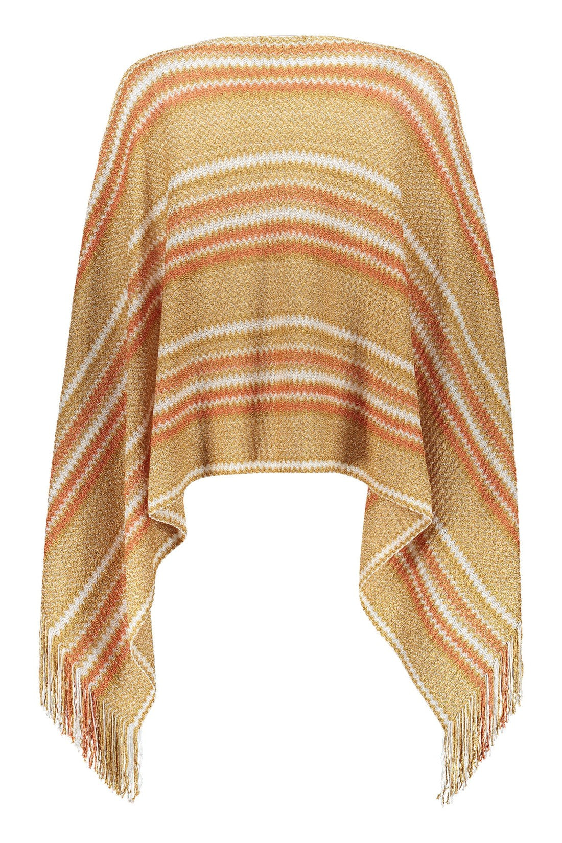 Missoni-OUTLET-SALE-Fringed knit poncho-ARCHIVIST