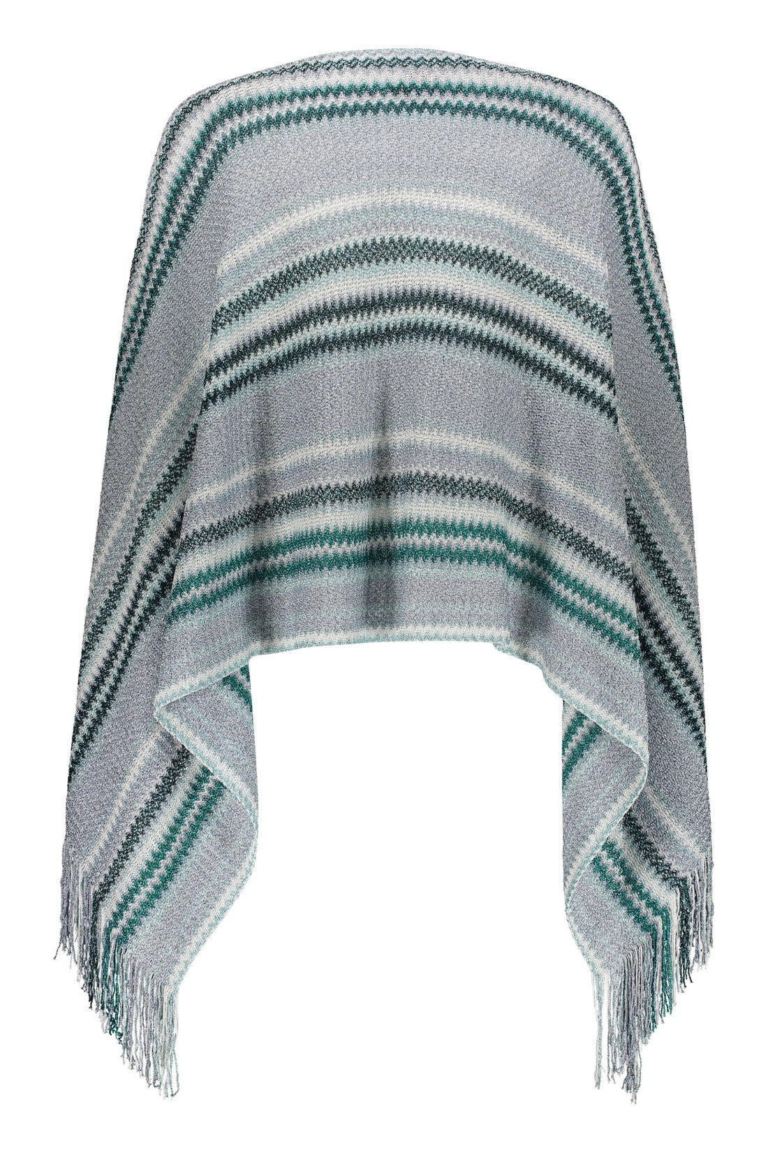 Missoni-OUTLET-SALE-Fringed knit poncho-ARCHIVIST