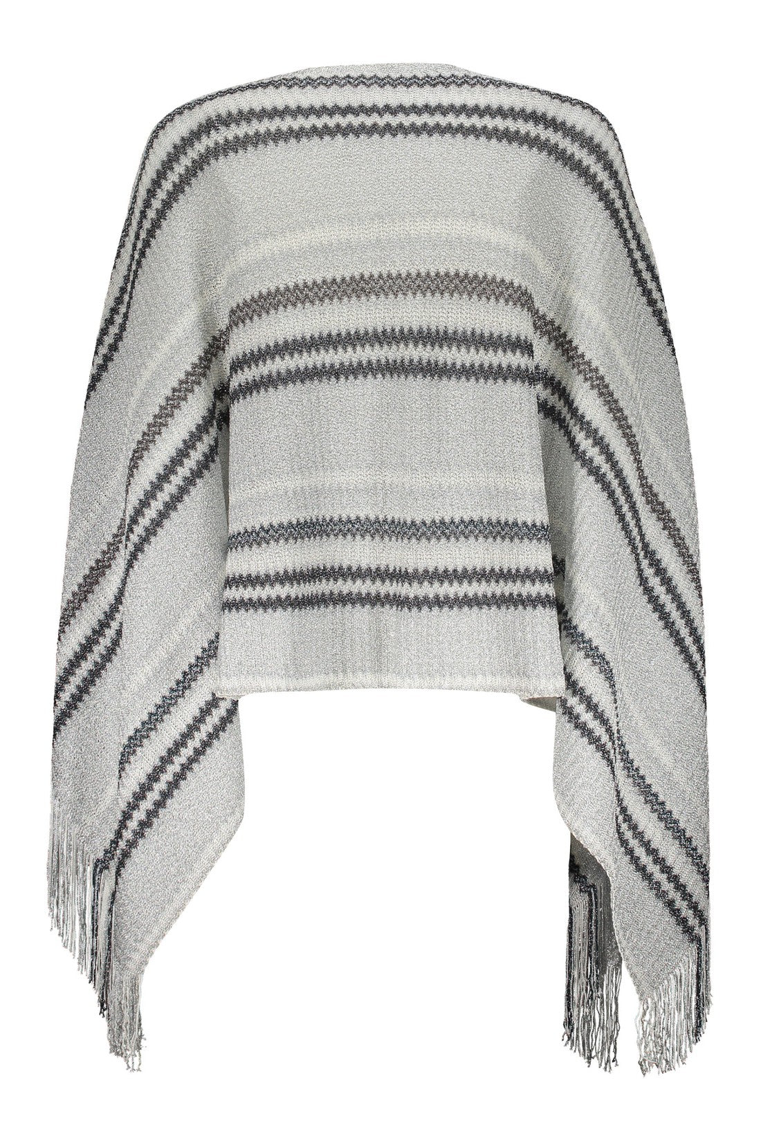 Missoni-OUTLET-SALE-Fringed knit poncho-ARCHIVIST