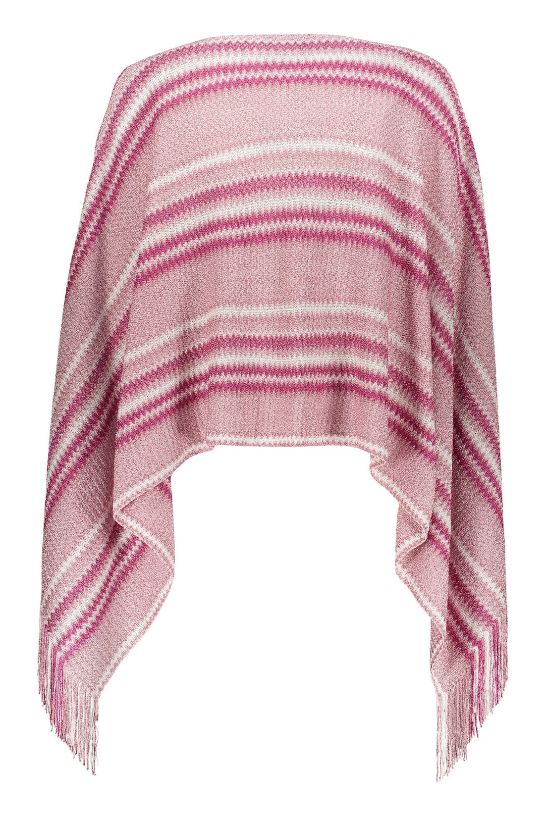 Missoni-OUTLET-SALE-Fringed knit poncho-ARCHIVIST