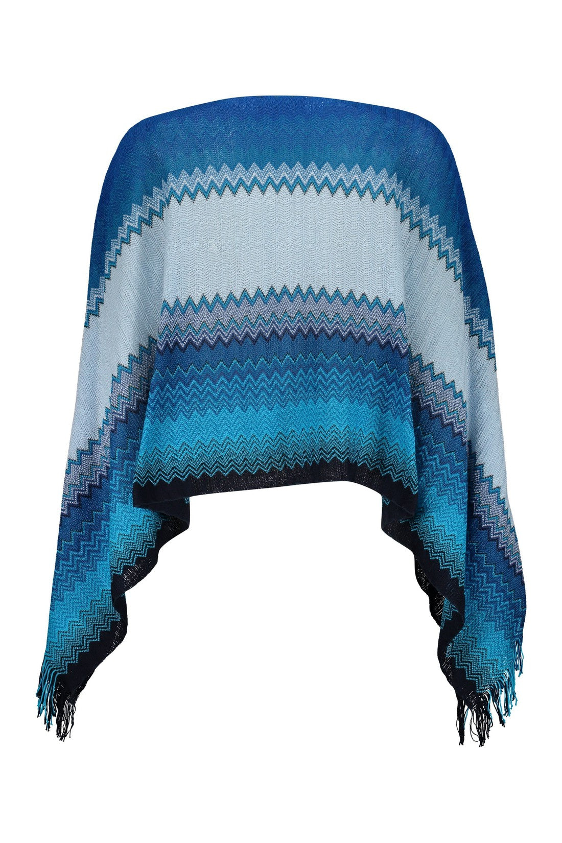 Missoni-OUTLET-SALE-Fringed knit poncho-ARCHIVIST