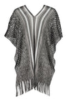 Missoni-OUTLET-SALE-Fringed knit poncho-ARCHIVIST