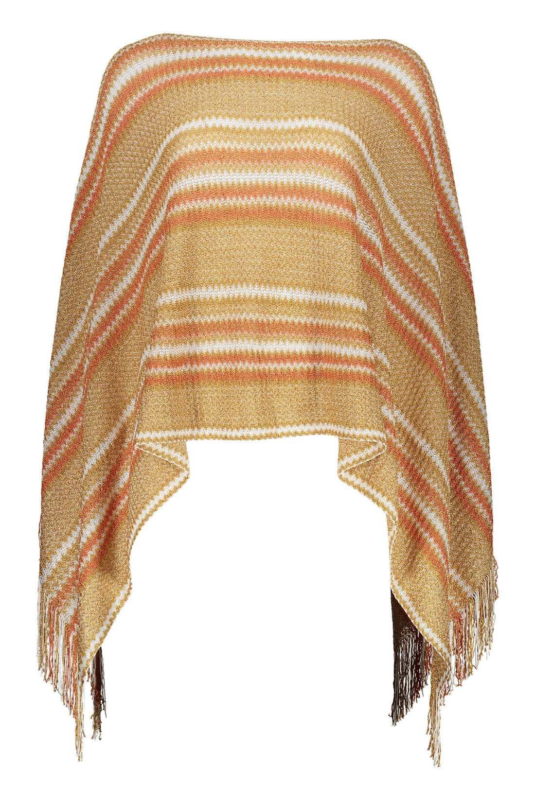 Missoni-OUTLET-SALE-Fringed knit poncho-ARCHIVIST