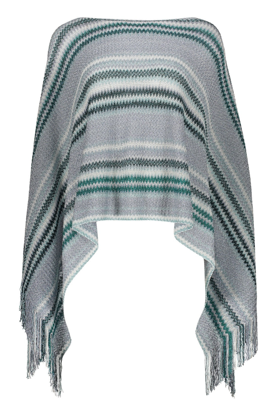 Missoni-OUTLET-SALE-Fringed knit poncho-ARCHIVIST