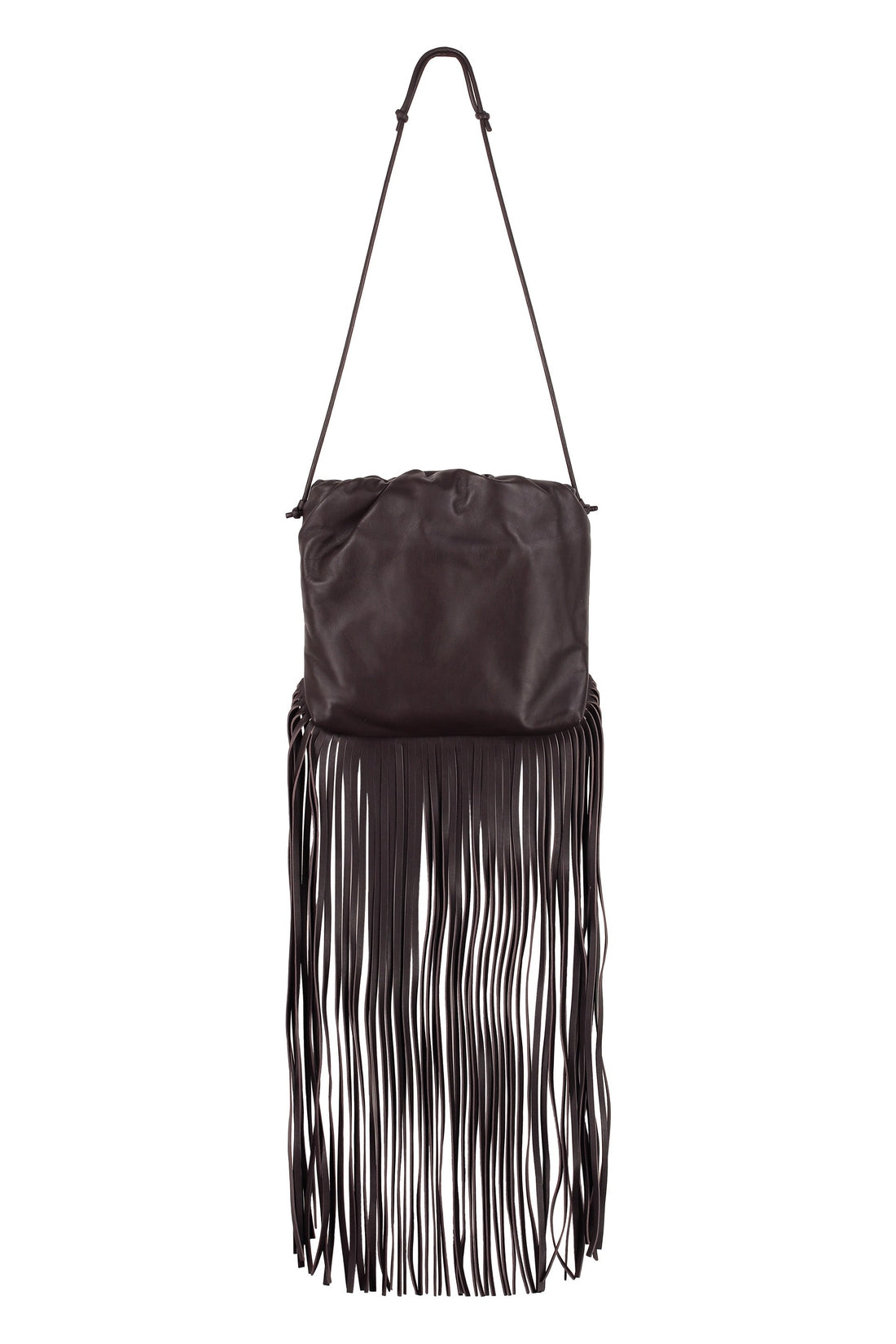 Bottega Veneta-OUTLET-SALE-Fringed leather shoulder bag-ARCHIVIST