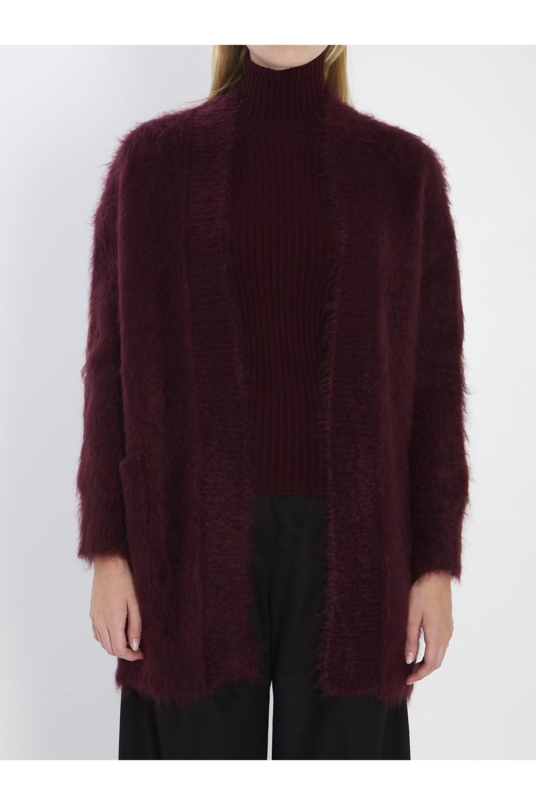 Max Mara-OUTLET-SALE-Fur-effect cardigan-ARCHIVIST