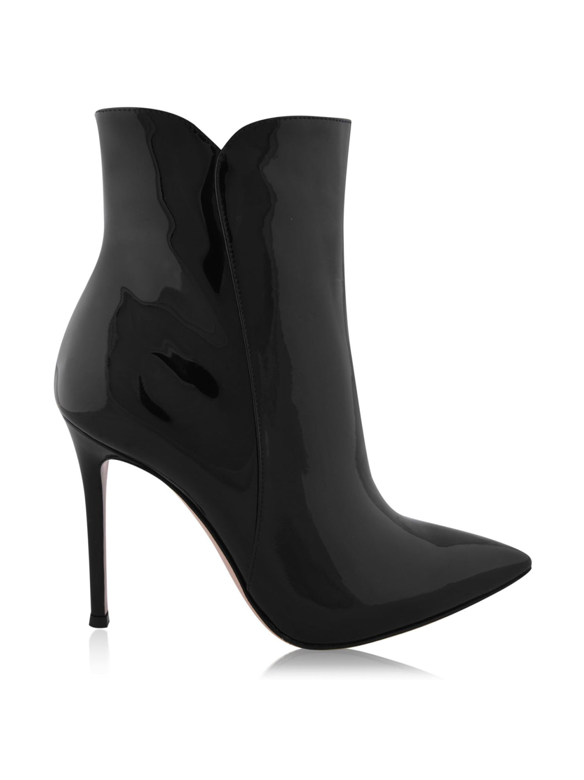 Gianvito Rossi-OUTLET-SALE-Levy 105 Patent Leather Boots-ARCHIVIST