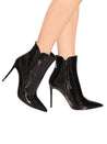 Gianvito Rossi-OUTLET-SALE-Levy 105 Patent Leather Boots-ARCHIVIST
