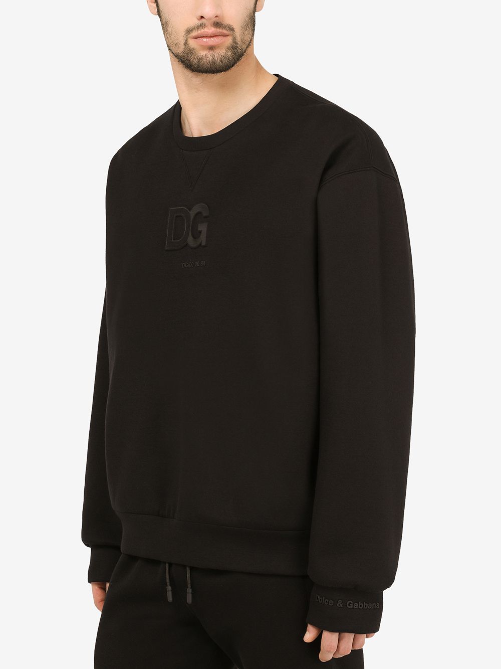 Dolce & Gabbana-OUTLET-SALE-Logo Patch Sweatshirt-ARCHIVIST