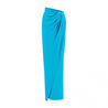 blue long maxi skirt